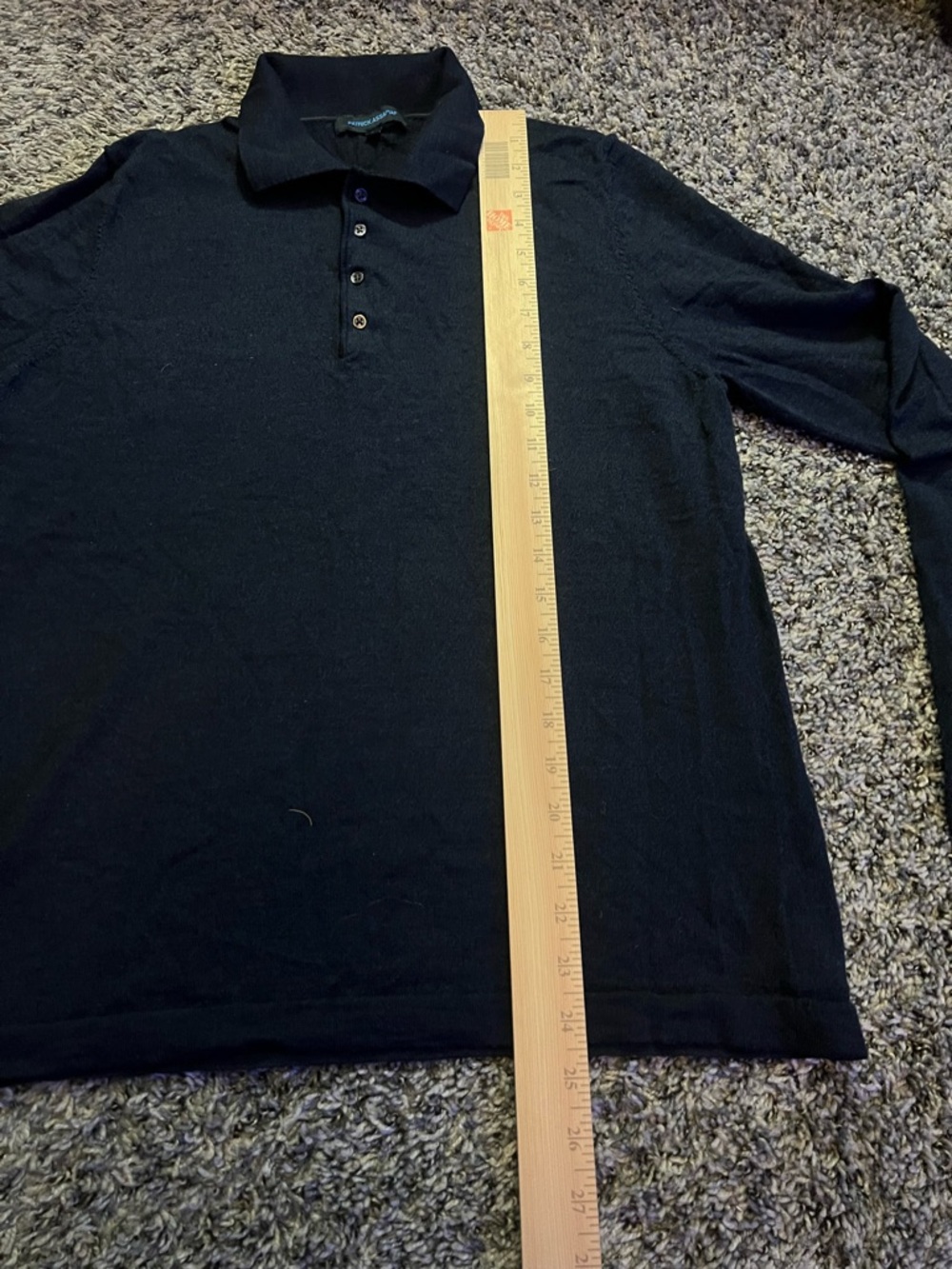 Patrick Assaraf Merino Wool Button Up - Picture 3 of 5